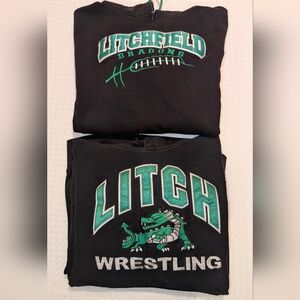 2 Adult L Sport Tek Hoodie with Litchfield Dragons Printed